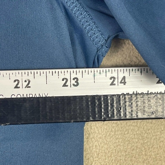 Reel‎ Life Mens XL Long Sleeve Performance Fishing Shirt Blue Crew Neck Logo - Picture 3 of 12